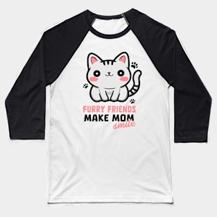 Cat Lovers Mothers Day Gift Baseball T-Shirt